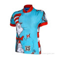 OEM Sublimated Printed Women Cycling Jersey With 100% Polyester